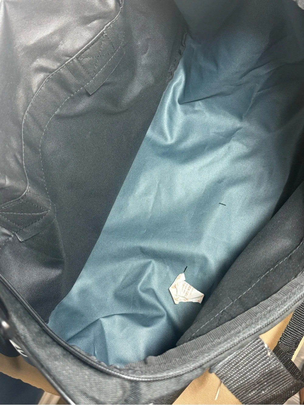 adidas Black Small Duffel Bag with White Logo